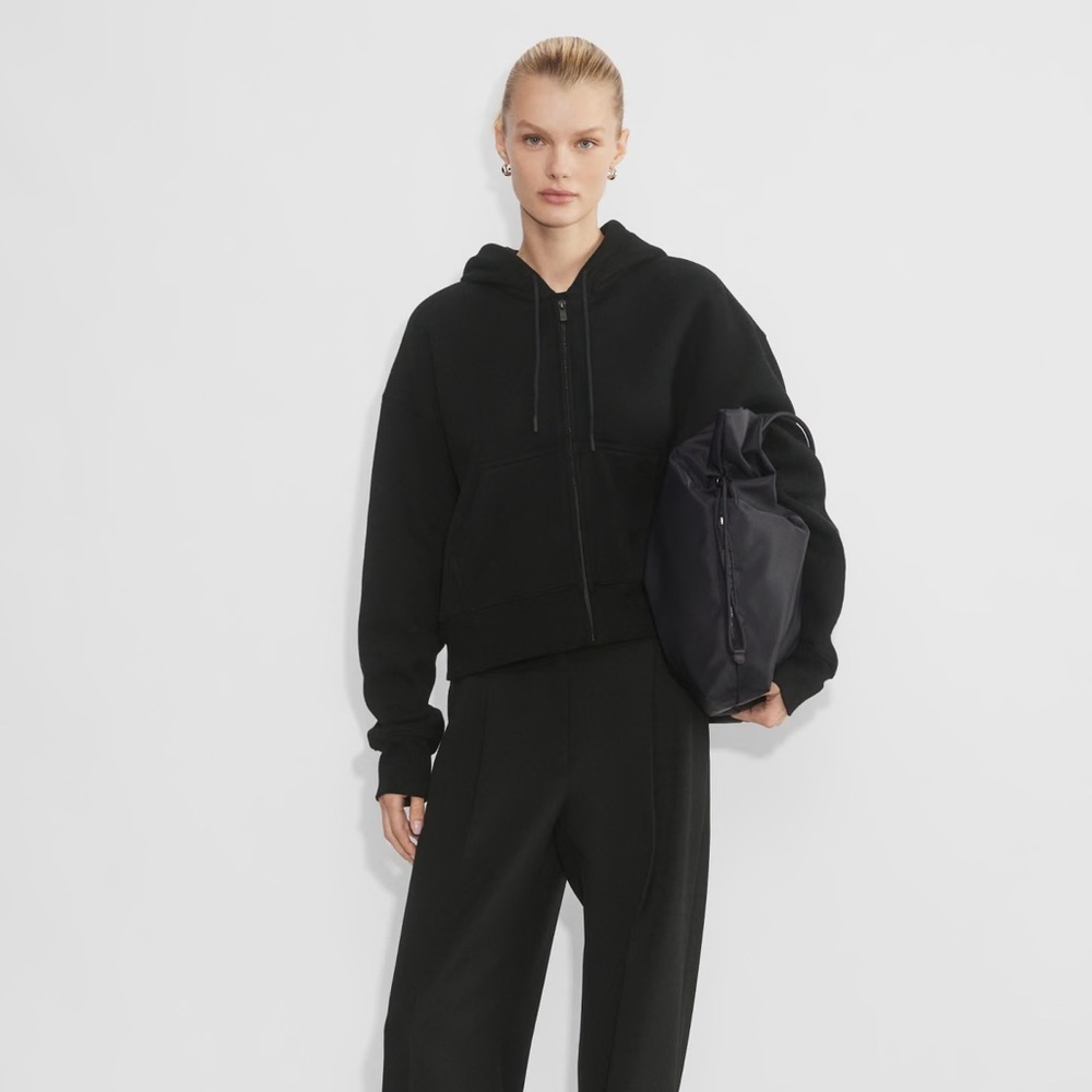 NWOT ARITZIA TNA Cozy Fleece Boyfriend Boxy Zip Hoodie